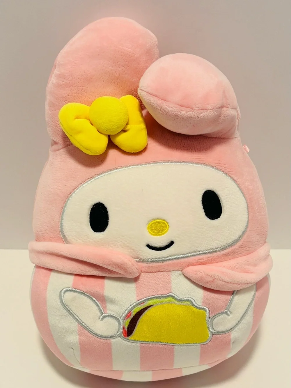 3 for$30 Sanrio My Melody Pink and White Striped Plush Pillow - Picture 1 of 9